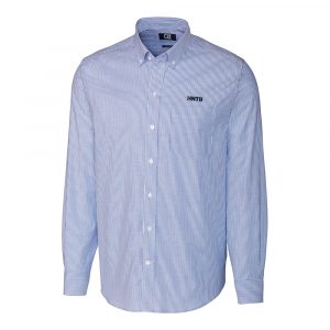 Cutter & Buck Stretch Oxford Stripe Mens Long Sleeve Dress Shirt