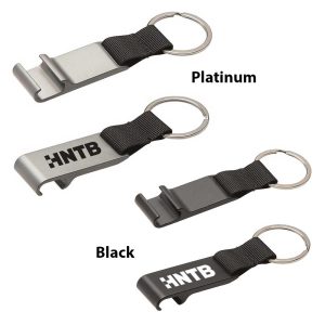 Aluminum Bottle Opener with Key Ring