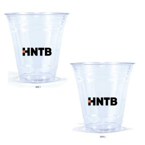 12 oz. Clear Plastic Biodegradable Cups