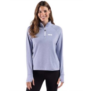 Cutter & Buck Adapt Recycled Soft Knit Stripe Womens Quarter Zip Pullover