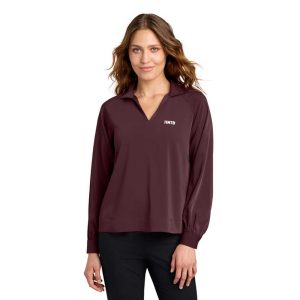 Mercer+Mettle Women’s Long Sleeve Buttery Soft Popover Blouse